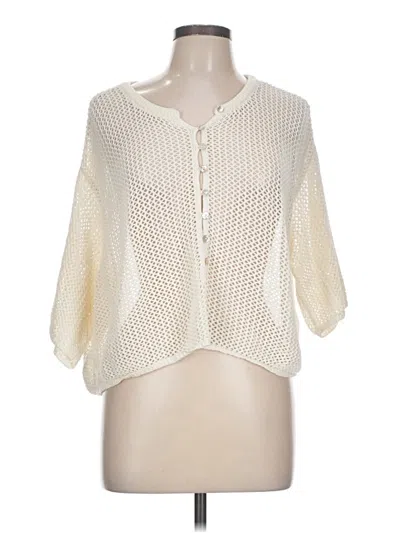Pre-owned L*space Cardigan Sweater In Ivory
