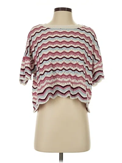 Pre-owned L*space Cardigan Sweater In Pink