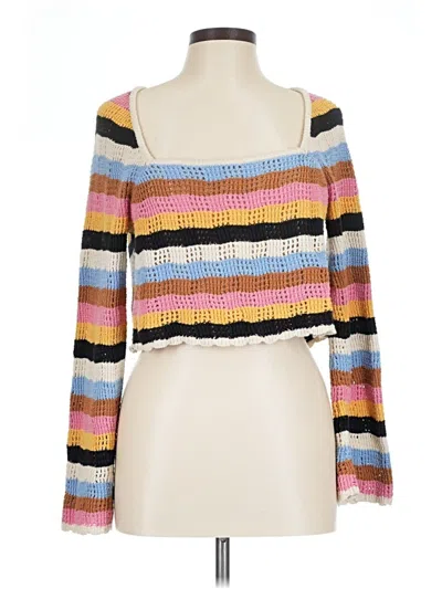 Pre-owned L*space Cardigan Sweater In Yellow