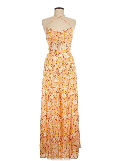 Pre-owned L*space Casual Dress In Orange