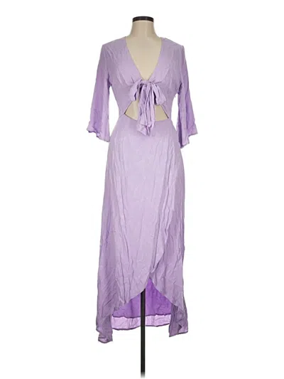 Pre-owned L*space Casual Dress In Purple