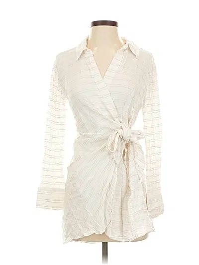 Pre-owned L*space Casual Dress In White