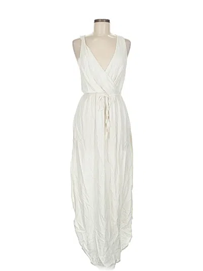 Pre-owned L*space Casual Dress In White