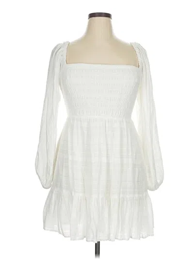 Pre-owned L*space Casual Dress In White