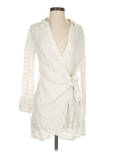 Pre-owned L*space Casual Dress In White