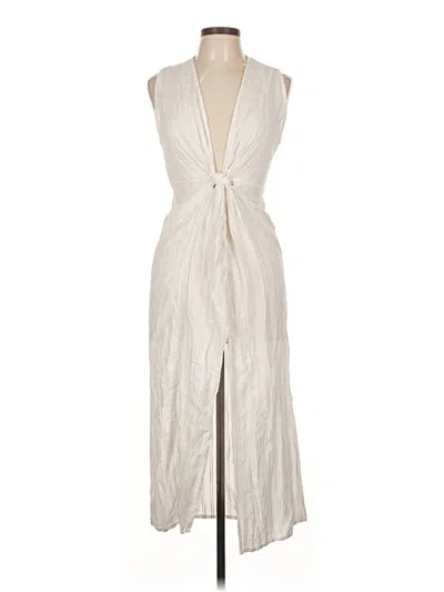 Pre-owned L*space Casual Dress In White