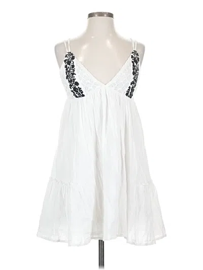 Pre-owned L*space Casual Dress In White