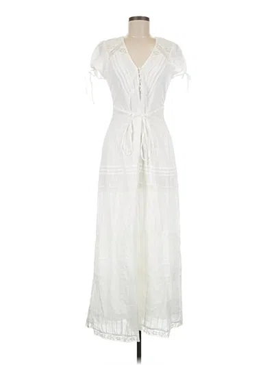 Pre-owned L*space Casual Dress In White