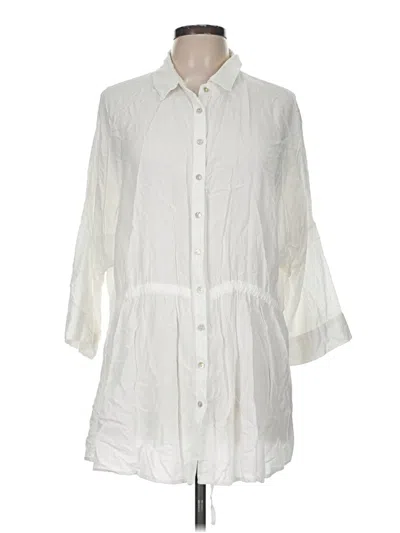 Pre-owned L*space Casual Dress In White