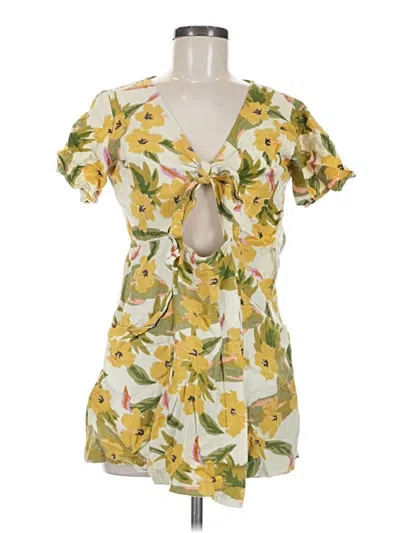Pre-owned L*space Casual Dress In Yellow