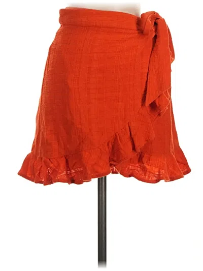 Pre-owned L*space Casual Skirt In Orange