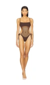 L*space Catching Up One Piece Swimsuit In Espresso