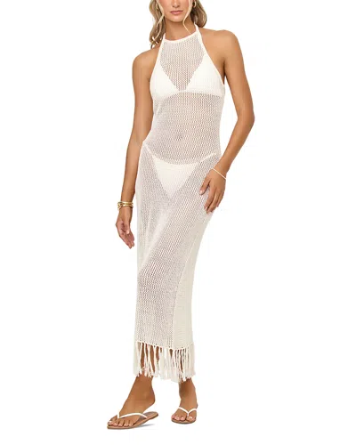 L*space Caught By Sea Dress Cover Up In White