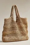 L*space Changing Tides Raffia Bag In Beige