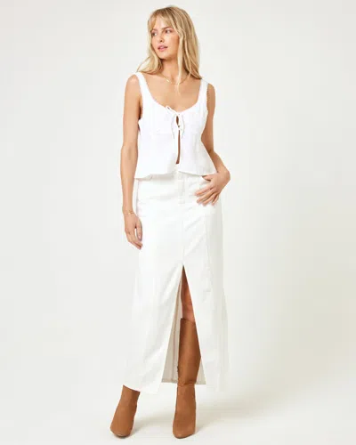 L*space Ciao Bella Skirt In White