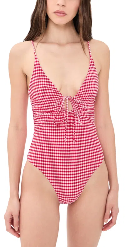 L*space Classic Piper One Piece Lipstick Red In White