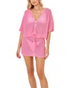 L*space Coast Is Clear Skirt In Guava In Pink
