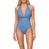L*space Lspace Coast To Coast Halter One-piece Swimsuit In Blue
