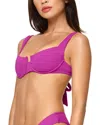 L*space Lspace Coast To Coast Underwire Bikini Top In Multi