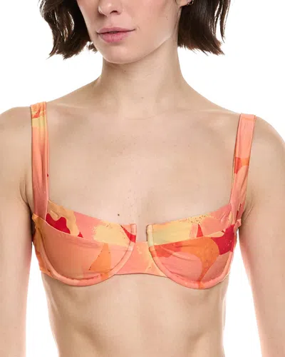 L*space Coast To Coast Top Women Native Poppies Stretch Swimwear Beach Buu490 In Animal Print