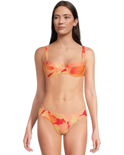 L*space Coast To Coast Top Women Native Poppies Stretch Swimwear Beach Buu490 In Animal Print