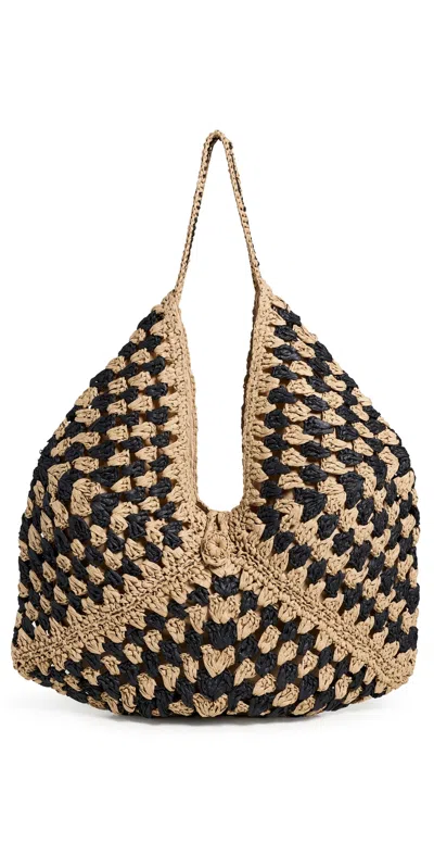 L*space Coastline Beach Bag Natural/black