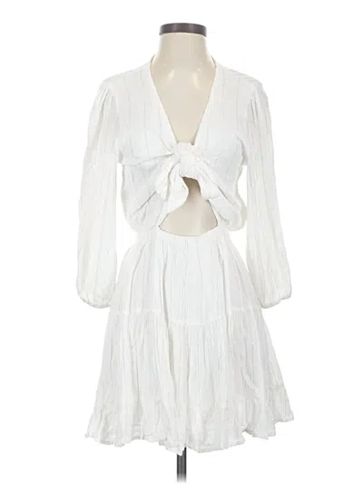 Pre-owned L*space Cocktail Dress In White