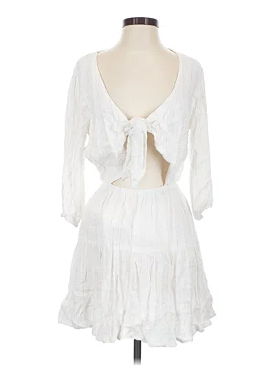 Pre-owned L*space Cocktail Dress In White