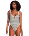 L*space Coco Classic Stripe One-piece Swimsuit In Animal Print