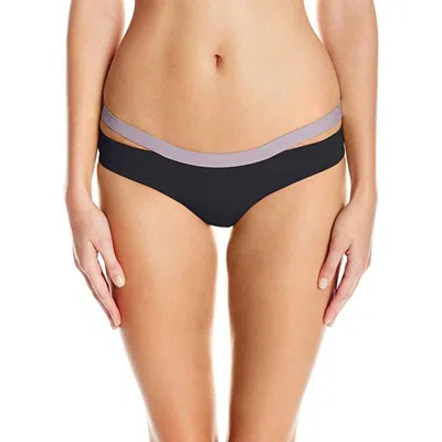 L*space Color Block Hollywood Bikini Bottom In Black