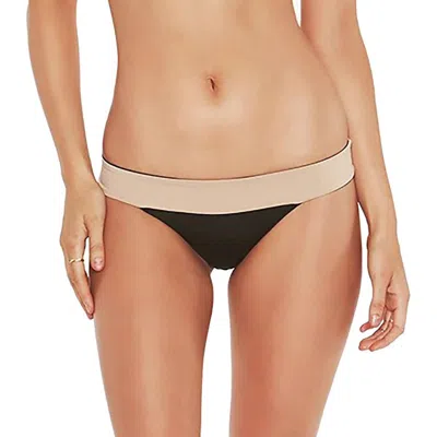 L*space Color Block Veronica Reversible Bikini Bottom In Black In Multi