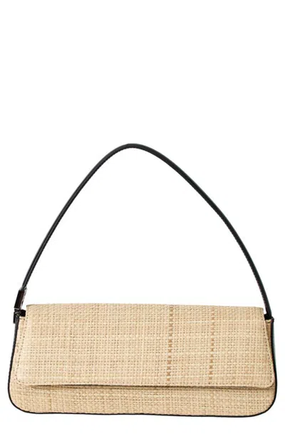 L*space Lspace Comporta Paper Raffia Shoulder Bag In Neutral
