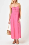 L*space Lspace Cordova Tie Cotton Cover-up Dress In Pink