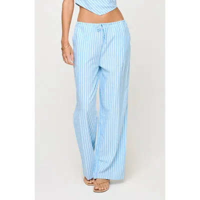 L*space Lspace Corey Stripe Cover-up Pants In Blue