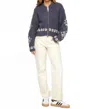 L*space Cosmos Zip Sweater In Snowy Mile Fair Isle In Gray