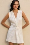 L*space Costa Nova Cover-up Mini Dress In Beige