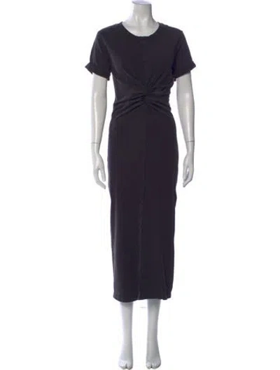 Pre-owned L*space Crew Neck Long Dress In Blue