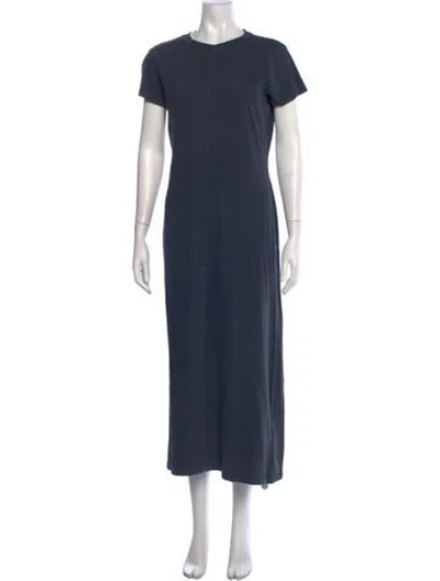 Pre-owned L*space Crew Neck Midi Length Dress W/ Tags In Blue