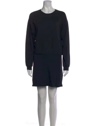 Pre-owned L*space Crew Neck Mini Dress In Black