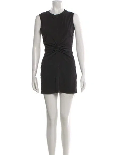 Pre-owned L*space Crew Neck Mini Dress In Black