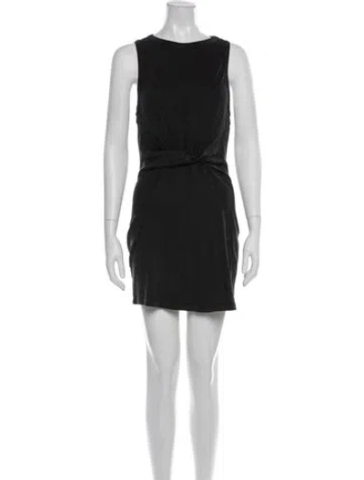 Pre-owned L*space Crew Neck Mini Dress In Black