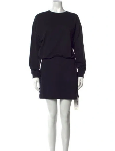 Pre-owned L*space Crew Neck Mini Dress In Black