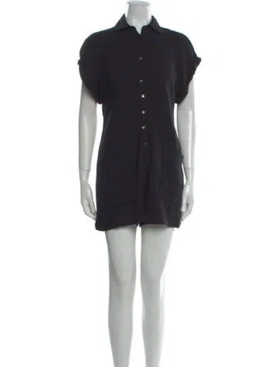 Pre-owned L*space Crew Neck Romper In Blue