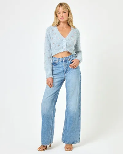 L*space Crystal Cardigan In Gray