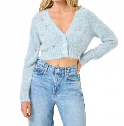L*space Crystal Cardigan In Dove In Grey