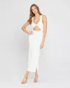 L*space Cut Out Midi Dress In Cream In White