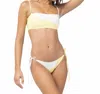 L*space Dani Color Block Bikini Bottom In Yellow White In Yellow