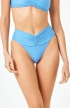L*space Lspace Dani Ribbed Bikini Bottoms In Cornflower
