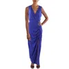 L*space Darcy Womens Ruched Tencel Midi Dress