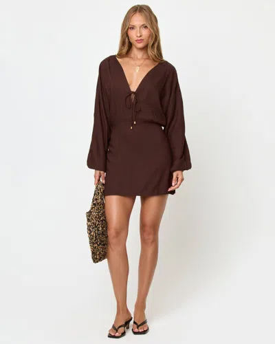 L*space Deia Mini Dress In Brown